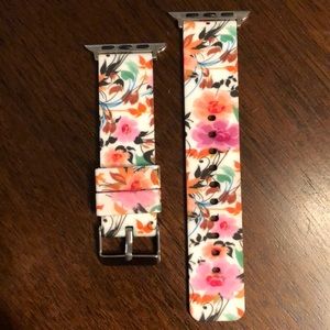 iwatch rubber printed flower pattern band (42mm)